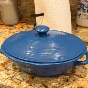 Blue Ceramic Casserole Dish